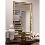 rectangle wall mirror silver leaf distressed