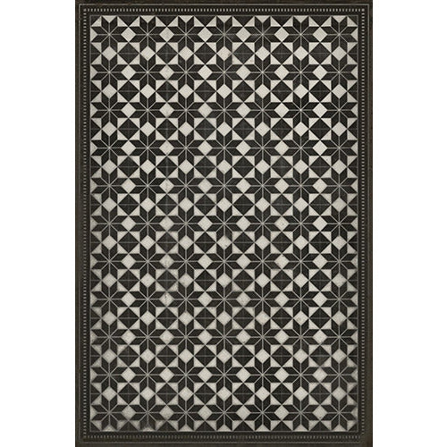 Spicher & Company Pattern 20 Stargazer Vinyl Floorcloth - USA-Made Rug | BSEID