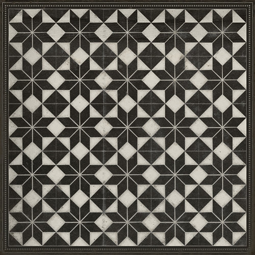Spicher & Company Pattern 20 Stargazer Vinyl Floorcloth - USA-Made Rug | BSEID
