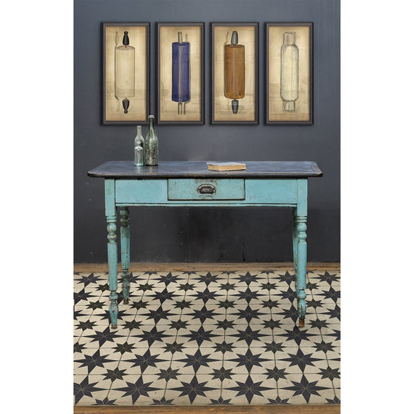 Spicher & Company Pattern 20 Astraea Vinyl Floorcloth - USA-Made Rug | BSEID