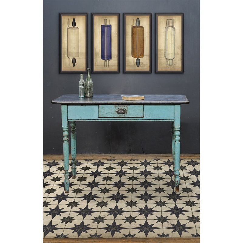 Spicher & Company Pattern 20 Astraea Vinyl Floorcloth - USA-Made Rug | BSEID