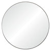 stainless steel round wall mirror