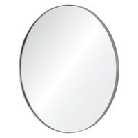 stainless steel round wall mirror