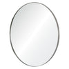 stainless steel round wall mirror
