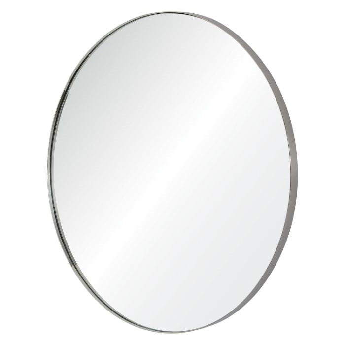 stainless steel round wall mirror