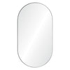 oval stainless steel mirror burnished brass