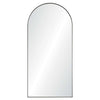 round top wall mirror stainless steel