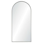 round top wall mirror stainless steel