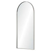 round top wall mirror stainless steel