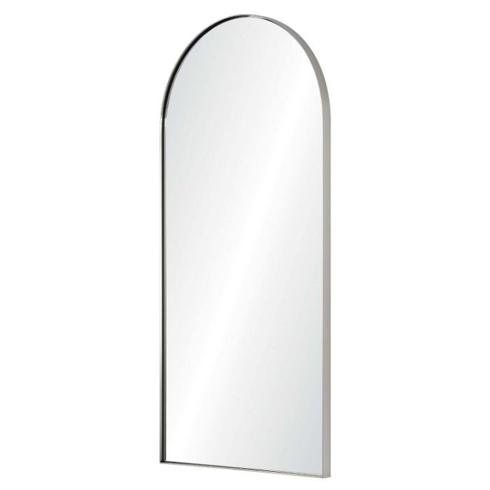 round top wall mirror stainless steel