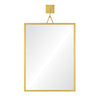 brass mounted wall mirror rectangle