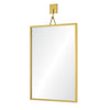 brass mounted wall mirror rectangle