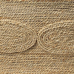 hand-wrapped rope oval coffee table