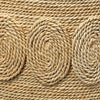 hand-wrapped rope oval accent table