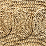 hand-wrapped rope oval accent table