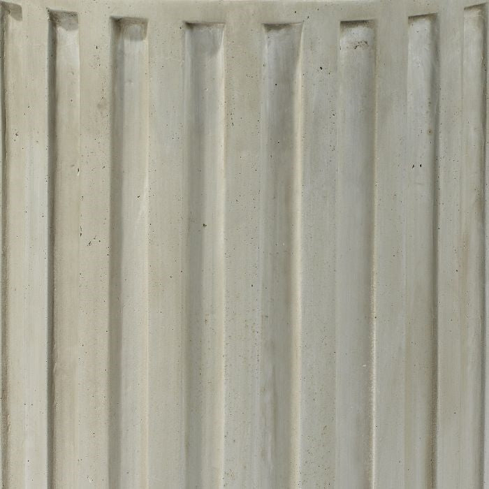 concrete round side table natural cement white