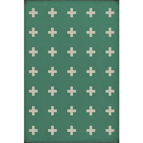 Luxury Designer Spicher & Company Pattern 24 Hydra Vinyl Floorcloth
