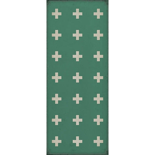 Luxury Designer Spicher & Company Pattern 24 Hydra Vinyl Floorcloth