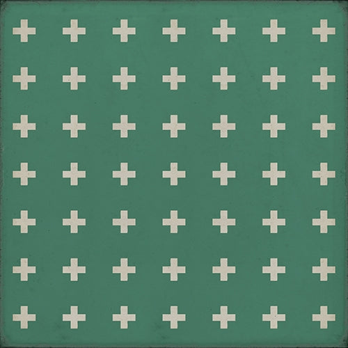 Luxury Designer Spicher & Company Pattern 24 Hydra Vinyl Floorcloth