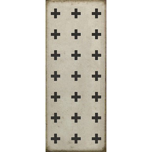 Luxury Designer Spicher & Company Pattern 24 Ithaca Vinyl Floorcloth