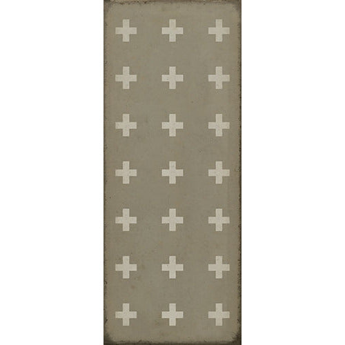 Spicher & Company Pattern 24 Kalamos Vinyl Floorcloth - USA-Made Rug | BSEID