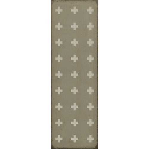 Spicher & Company Pattern 24 Kalamos Vinyl Floorcloth - USA-Made Rug | BSEID