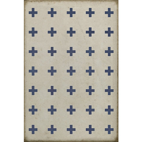 Luxury Designer Spicher & Company Pattern 24 Skyros Vinyl Floorcloth