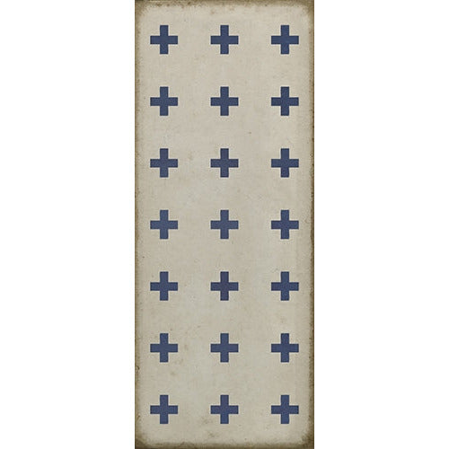 Luxury Designer Spicher & Company Pattern 24 Skyros Vinyl Floorcloth