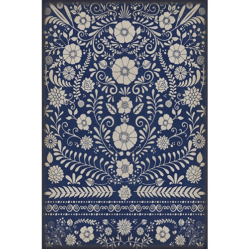 Spicher & Company Pattern 36 Dickinson Vinyl Floorcloth - USA-Made Rug | BSEID