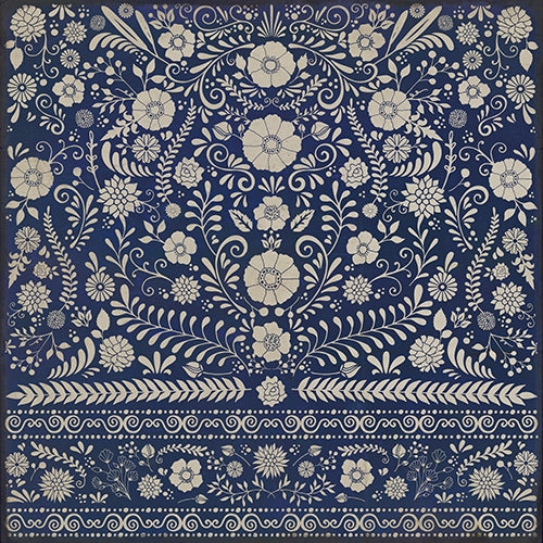 Spicher & Company Pattern 36 Dickinson Vinyl Floorcloth - USA-Made Rug | BSEID