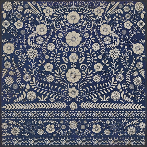 Spicher & Company Pattern 36 Dickinson Vinyl Floorcloth - USA-Made Rug | BSEID