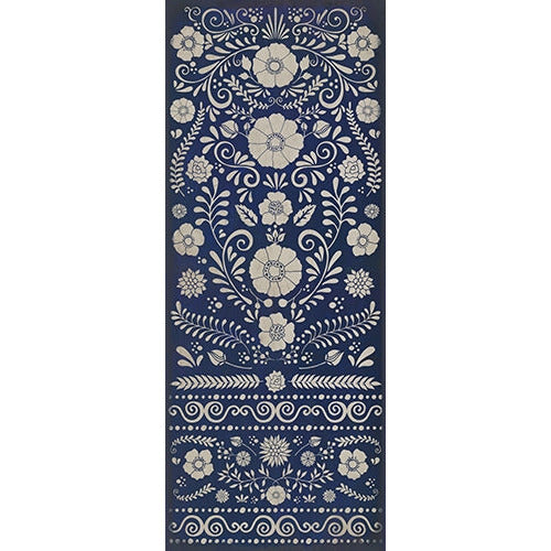 Spicher & Company Pattern 36 Dickinson Vinyl Floorcloth - USA-Made Rug | BSEID