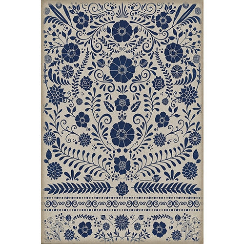 Spicher & Company Pattern 36 Liddell Vinyl Floorcloth - USA-Made Rug | BSEID
