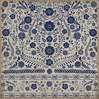 Spicher & Company Pattern 36 Liddell Vinyl Floorcloth - USA-Made Rug | BSEID
