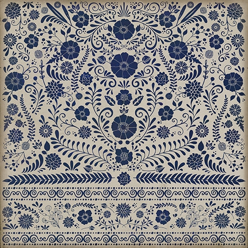 Spicher & Company Pattern 36 Liddell Vinyl Floorcloth - USA-Made Rug | BSEID
