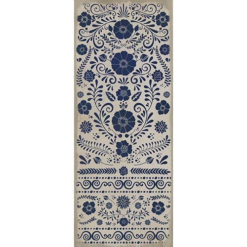 Spicher & Company Pattern 36 Liddell Vinyl Floorcloth - USA-Made Rug | BSEID