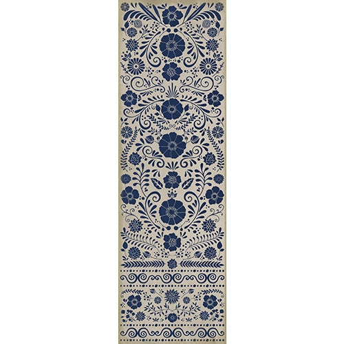 Spicher & Company Pattern 36 Liddell Vinyl Floorcloth - USA-Made Rug | BSEID
