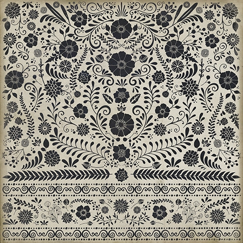 Spicher & Company Pattern 36 Lovecraft Vinyl Floorcloth - USA-Made Rug | BSEID
