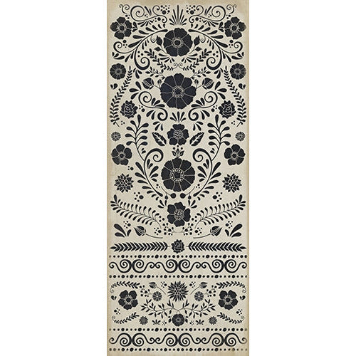 Spicher & Company Pattern 36 Lovecraft Vinyl Floorcloth - USA-Made Rug | BSEID