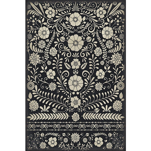 Spicher & Company Pattern 36 Saboteur Vinyl Floorcloth - USA-Made Rug | BSEID