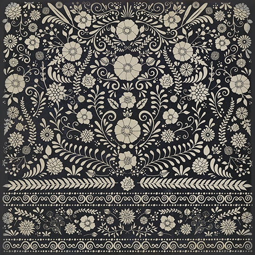 Spicher & Company Pattern 36 Saboteur Vinyl Floorcloth - USA-Made Rug | BSEID