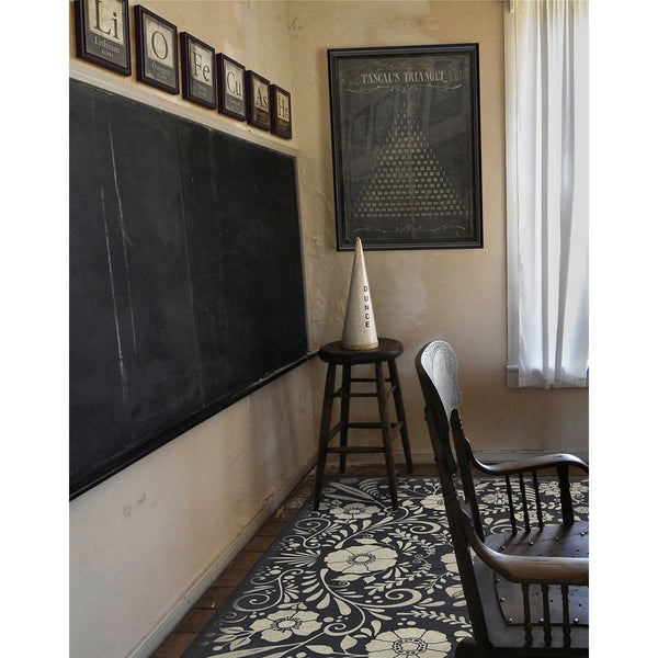 Spicher & Company Pattern 36 Saboteur Vinyl Floorcloth - USA-Made Rug | BSEID