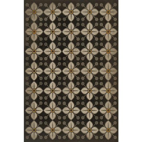 Spicher & Company Pattern 32 Daffodils Vinyl Floorcloth - USA-Made Rug | BSEID