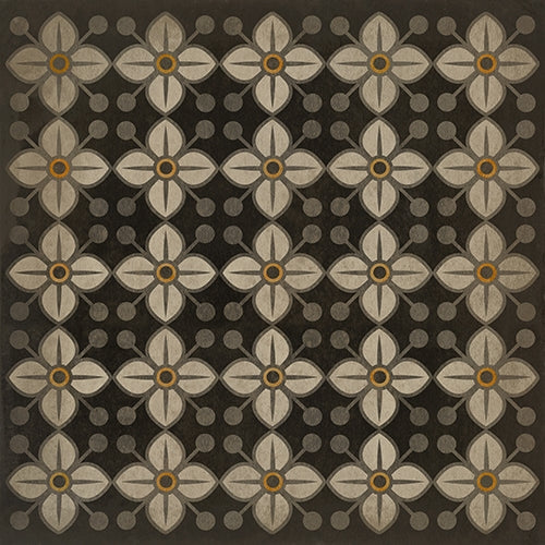 Spicher & Company Pattern 32 Daffodils Vinyl Floorcloth - USA-Made Rug | BSEID