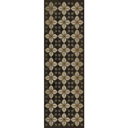 Spicher & Company Pattern 32 Daffodils Vinyl Floorcloth - USA-Made Rug | BSEID