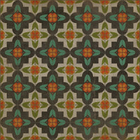 Pattern 33 Anna's Garden Vinyl Floorcloth