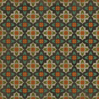 Pattern 33 Anna's Garden Vinyl Floorcloth