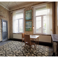 Spicher & Company Pattern 33 Boggled Vinyl Floorcloth - USA-Made Rug | BSEID