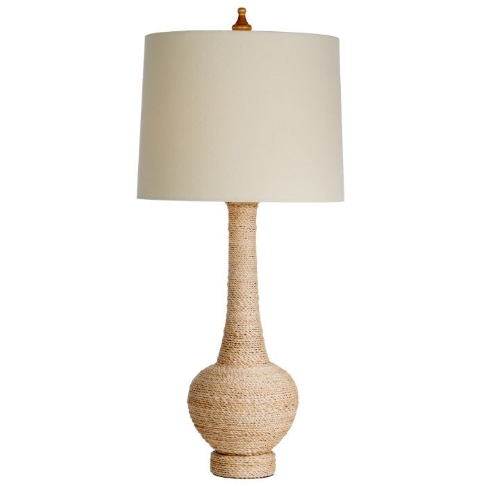 table lamp natural fiber linen shade