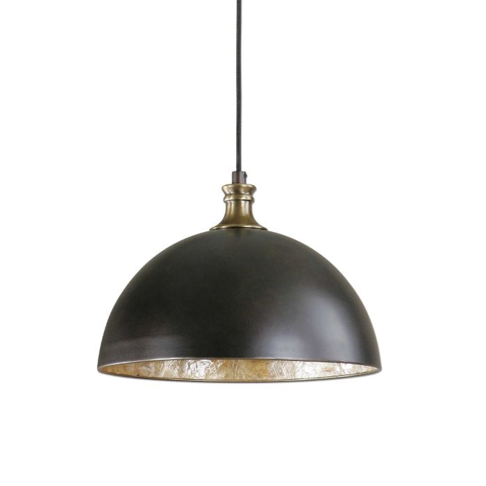 bronze dome pendant light